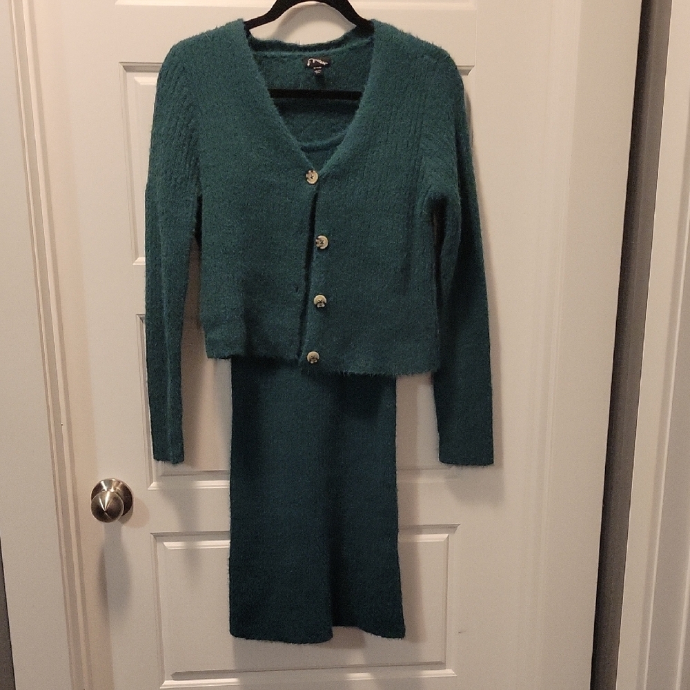 Art Class Green Pencil Midi Dress for Casual Wear